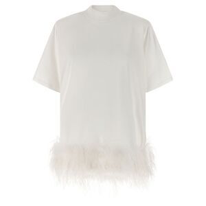 The Attico White Cotton Short Women's Dress